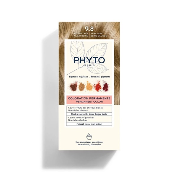 رنگ مو فیتو Phyto بلوند بژ خیلی روشن 9.8 رنگ مو فیتو Phyto بلوند بژ خیلی روشن 9.8